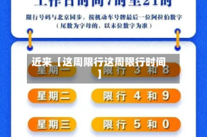 近来【这周限行这周限行时间】