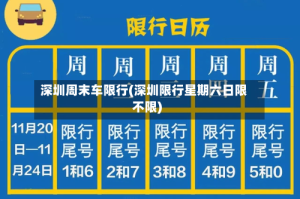 深圳周末车限行(深圳限行星期六日限不限)
