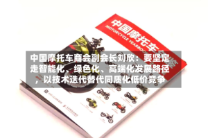 中国摩托车商会副会长刘欣：要坚定走智能化、绿色化、高端化发展路径，以技术迭代替代同质化低价竞争