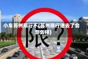 小车苏州限行不(苏州限行进去了会怎么样)
