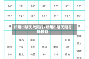 郑州市明天气限行/郑州市明天限号吗最新