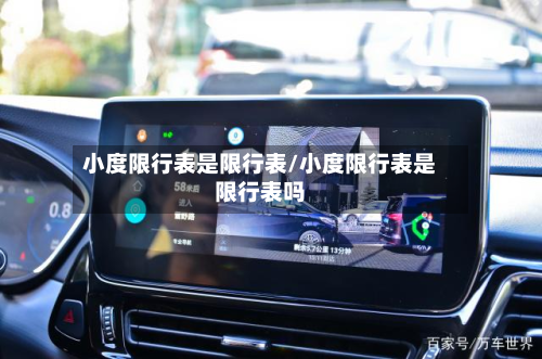小度限行表是限行表/小度限行表是限行表吗-第1张图片