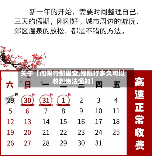 关于【闯限行那里查,闯限行多久可以收到违法通知】-第1张图片