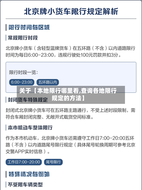 关于【本地限行哪里看,查询各地限行规定的方法】-第3张图片