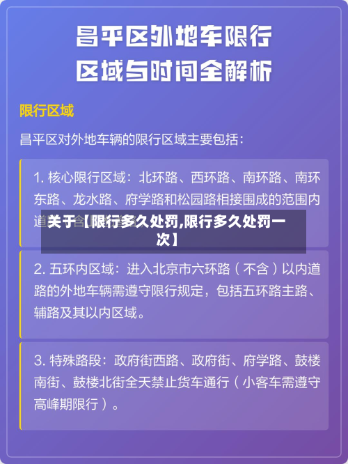 关于【限行多久处罚,限行多久处罚一次】-第2张图片