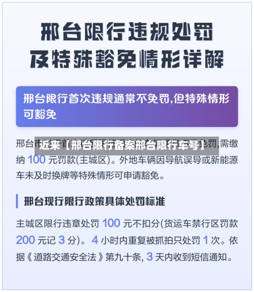 近来【邢台限行备案邢台限行车号】-第1张图片