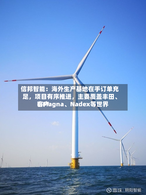 信邦智能：海外生产基地在手订单充足，项目有序推进，主要覆盖丰田、E.Magna、Nadex等世界客户-第2张图片