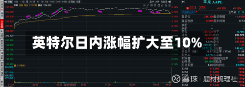 英特尔日内涨幅扩大至10%-第2张图片