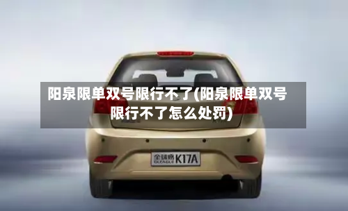 阳泉限单双号限行不了(阳泉限单双号限行不了怎么处罚)-第1张图片