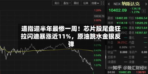 道指迎半年最惨一周！芯片股尾盘狂拉闪迪暴涨近11%，原油跳水金银反弹-第2张图片