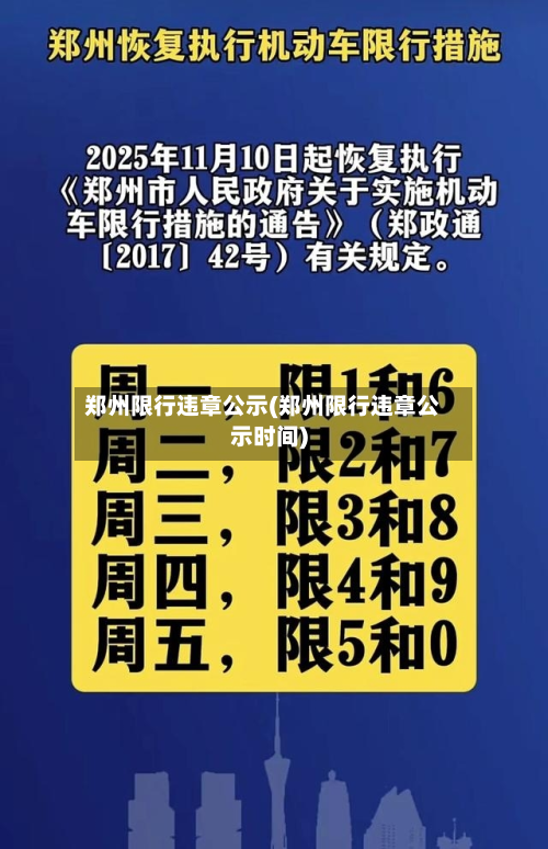郑州限行违章公示(郑州限行违章公示时间)-第2张图片