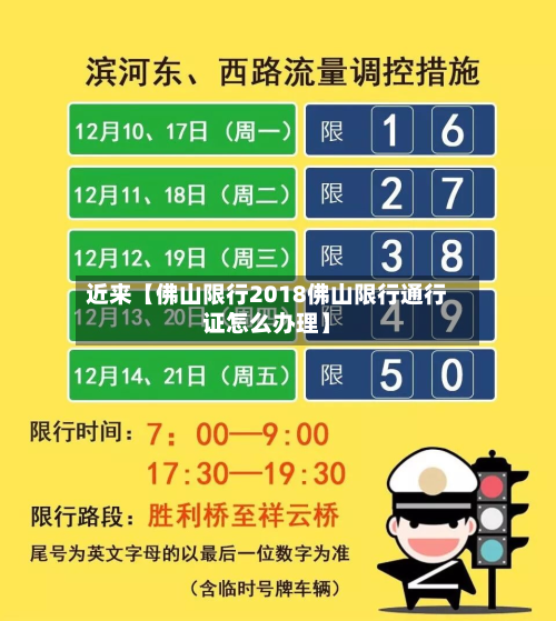 近来【佛山限行2018佛山限行通行证怎么办理】-第2张图片