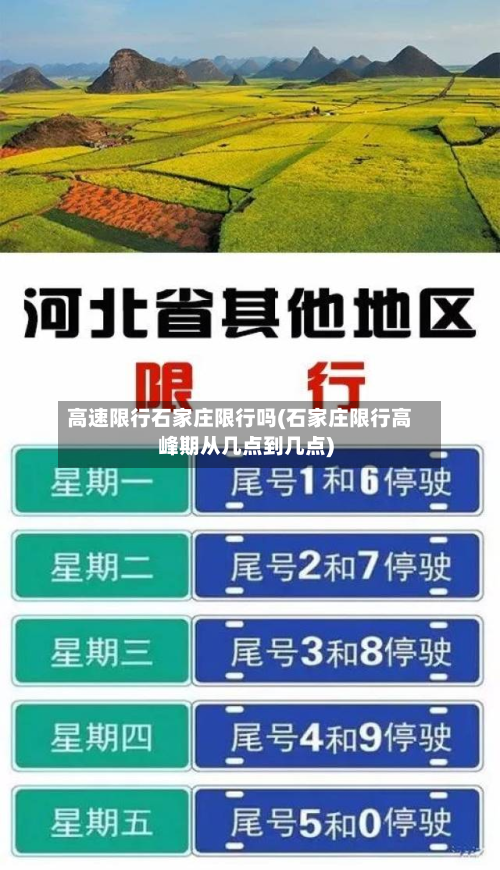 高速限行石家庄限行吗(石家庄限行高峰期从几点到几点)-第2张图片