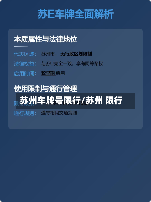 苏州车牌号限行/苏州 限行-第1张图片