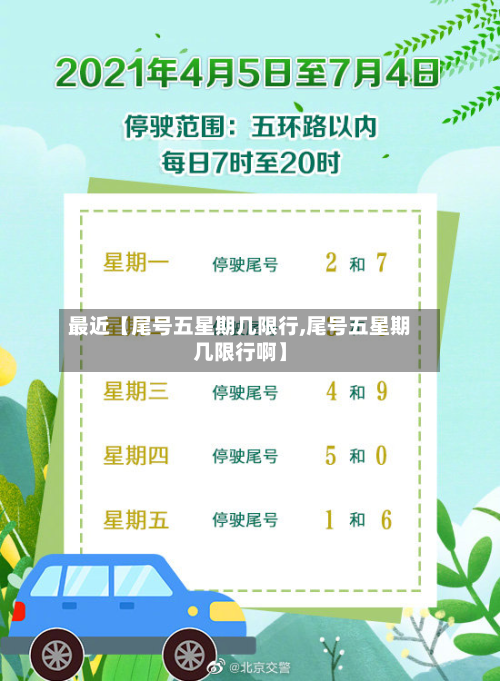 最近【尾号五星期几限行,尾号五星期几限行啊】-第2张图片