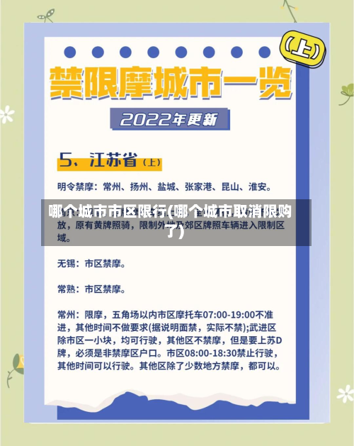 哪个城市市区限行(哪个城市取消限购了)-第1张图片